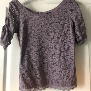 Purple lace American eagle top